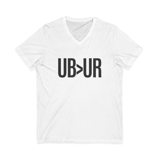 UB>UR- Unisex Jersey Short Sleeve V-Neck Tee
