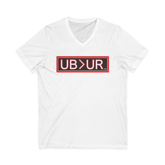UB>UR- Unisex Jersey Short Sleeve V-Neck Tee