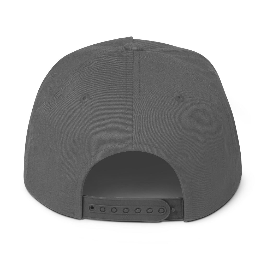 UR>UR-Flat Bill Cap with Red n White lettering