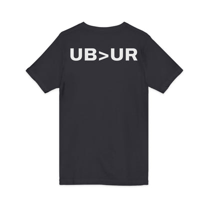 UB>UR-Unisex Jersey Short Sleeve V-Neck Tee