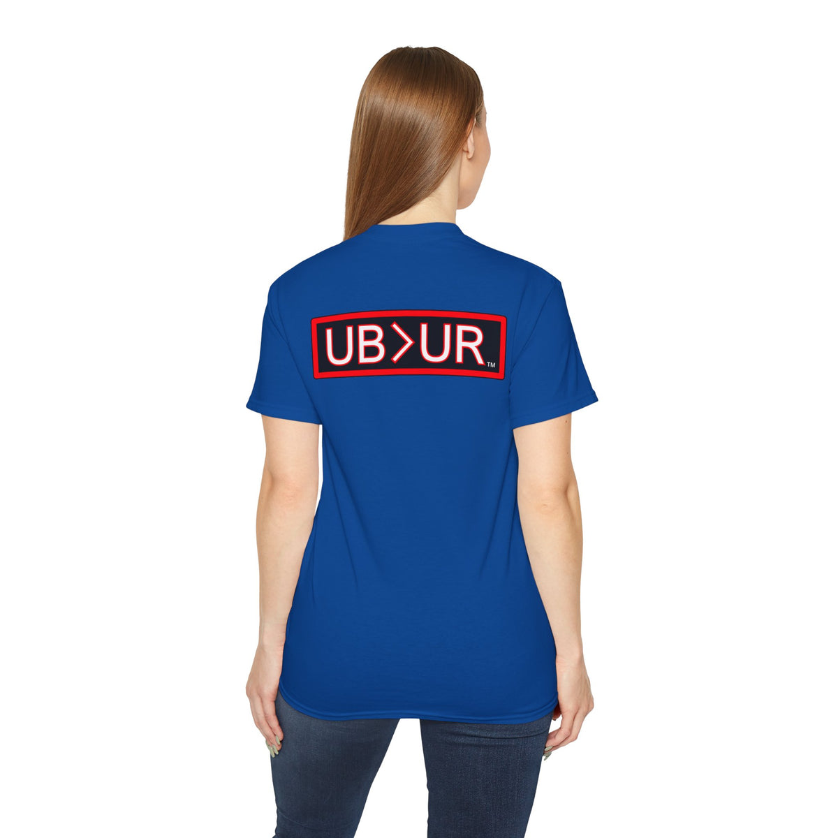UNCOMMON Unisex Ultra Cotton T-shirt with UB>UR in the back.