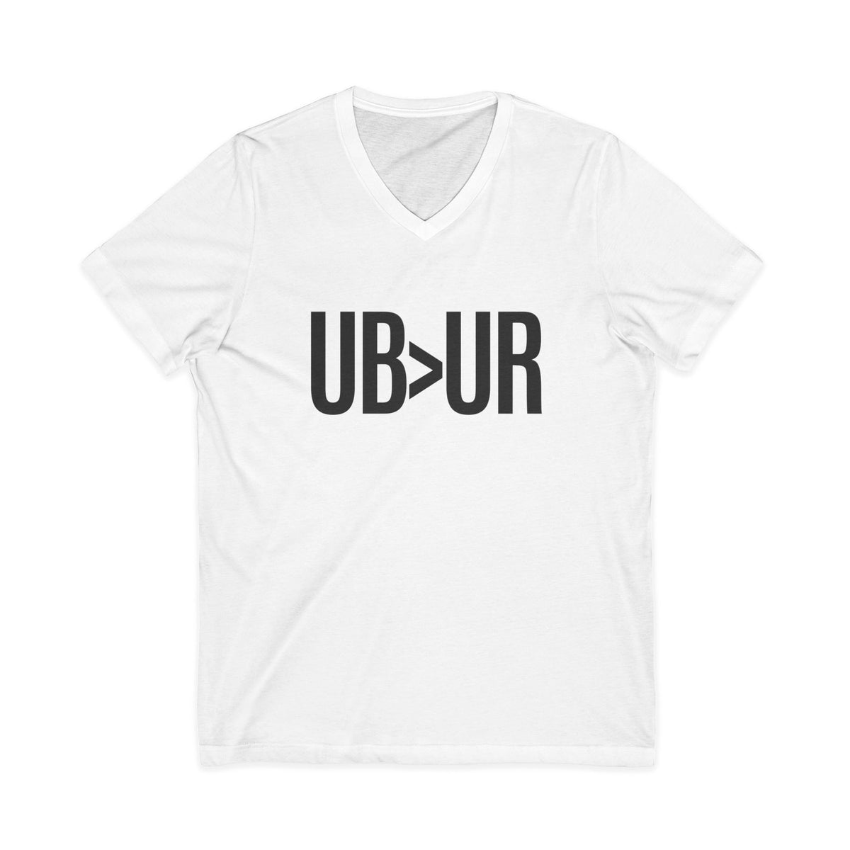 UB>UR- Unisex Jersey Short Sleeve V-Neck Tee