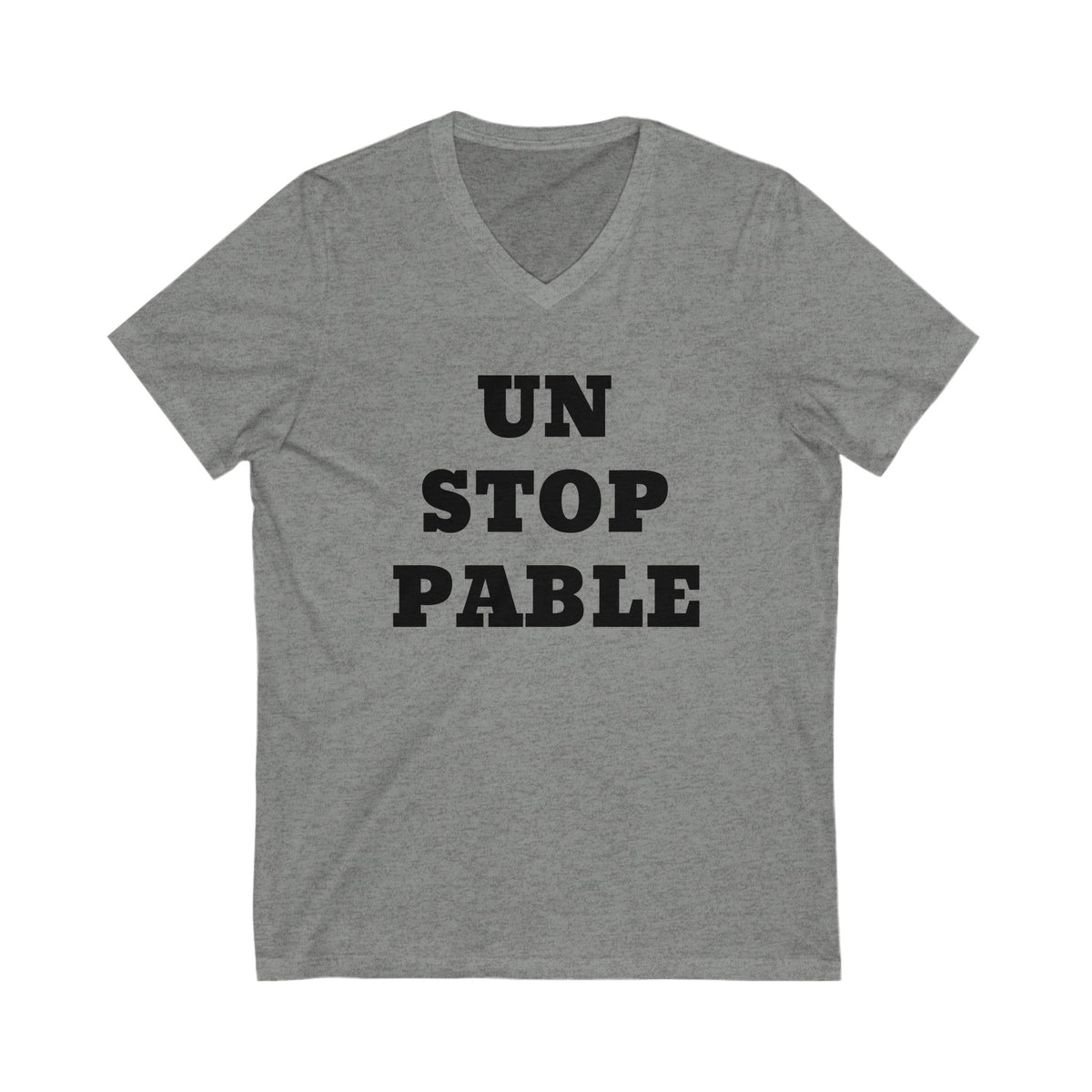 Unstoppable V-Neck-Unisex Jersey Short Sleeve Tee