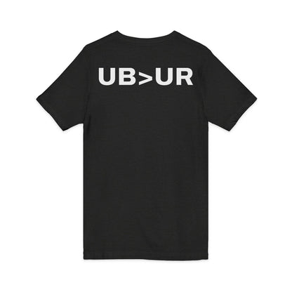 UB>UR-Unisex Jersey Short Sleeve V-Neck Tee