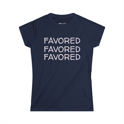 FAVORED- Women's Comfy crewneck T-Shirt-UB>UR in the back