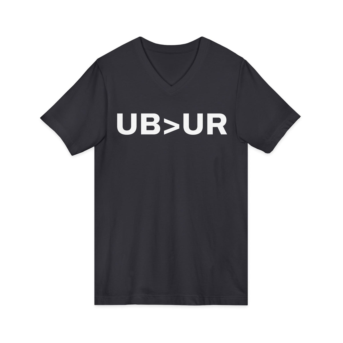 UB>UR-Unisex Jersey Short Sleeve V-Neck Tee
