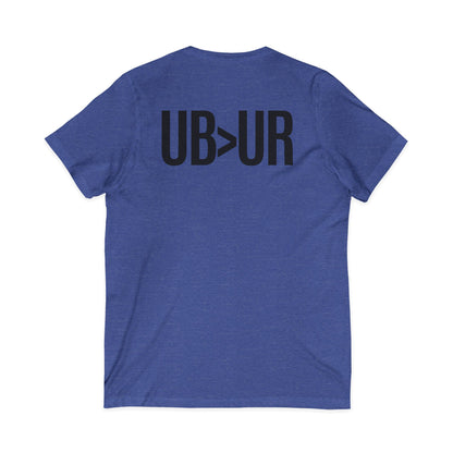 UB>UR- Unisex Jersey Short Sleeve V-Neck Tee