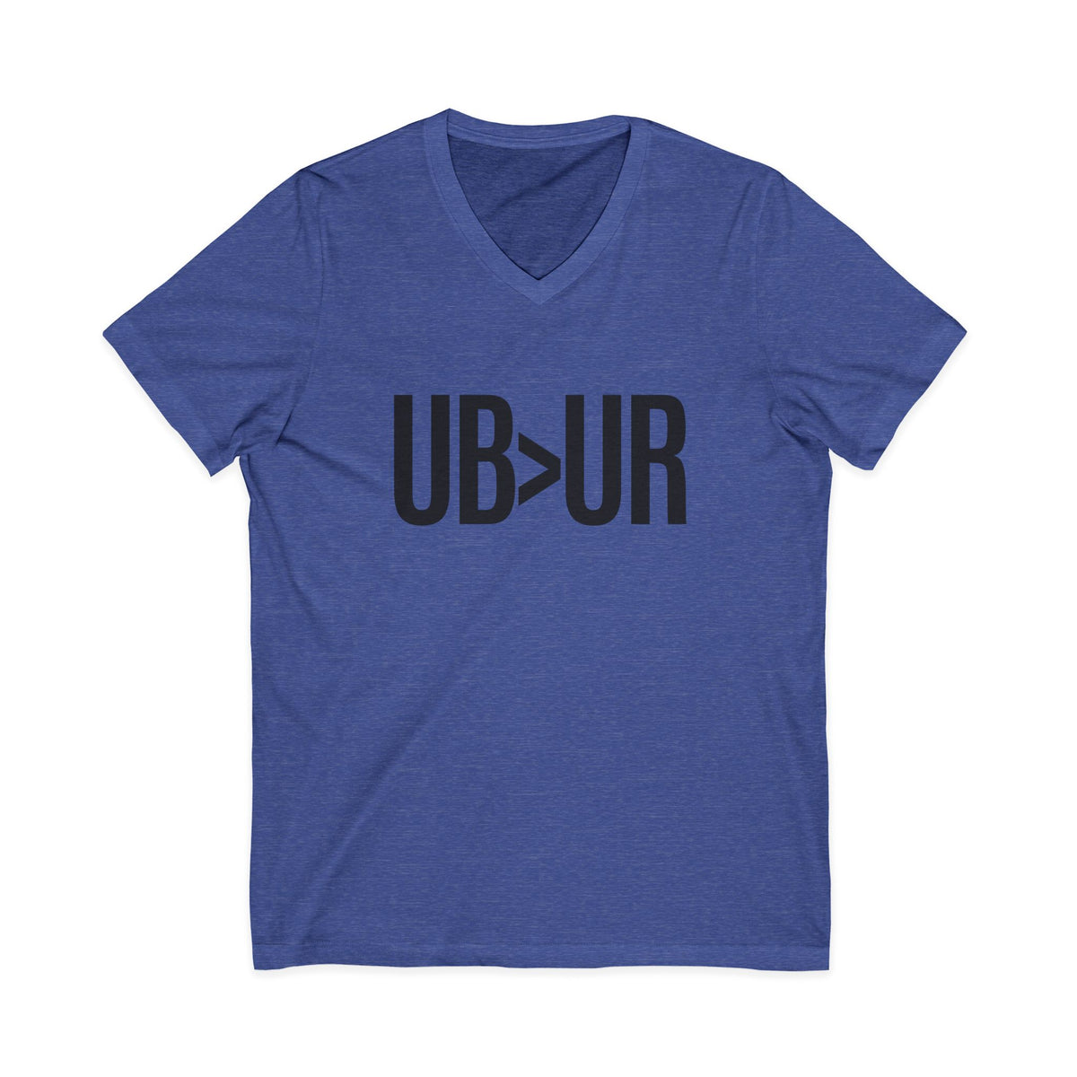 UB>UR- Unisex Jersey Short Sleeve V-Neck Tee