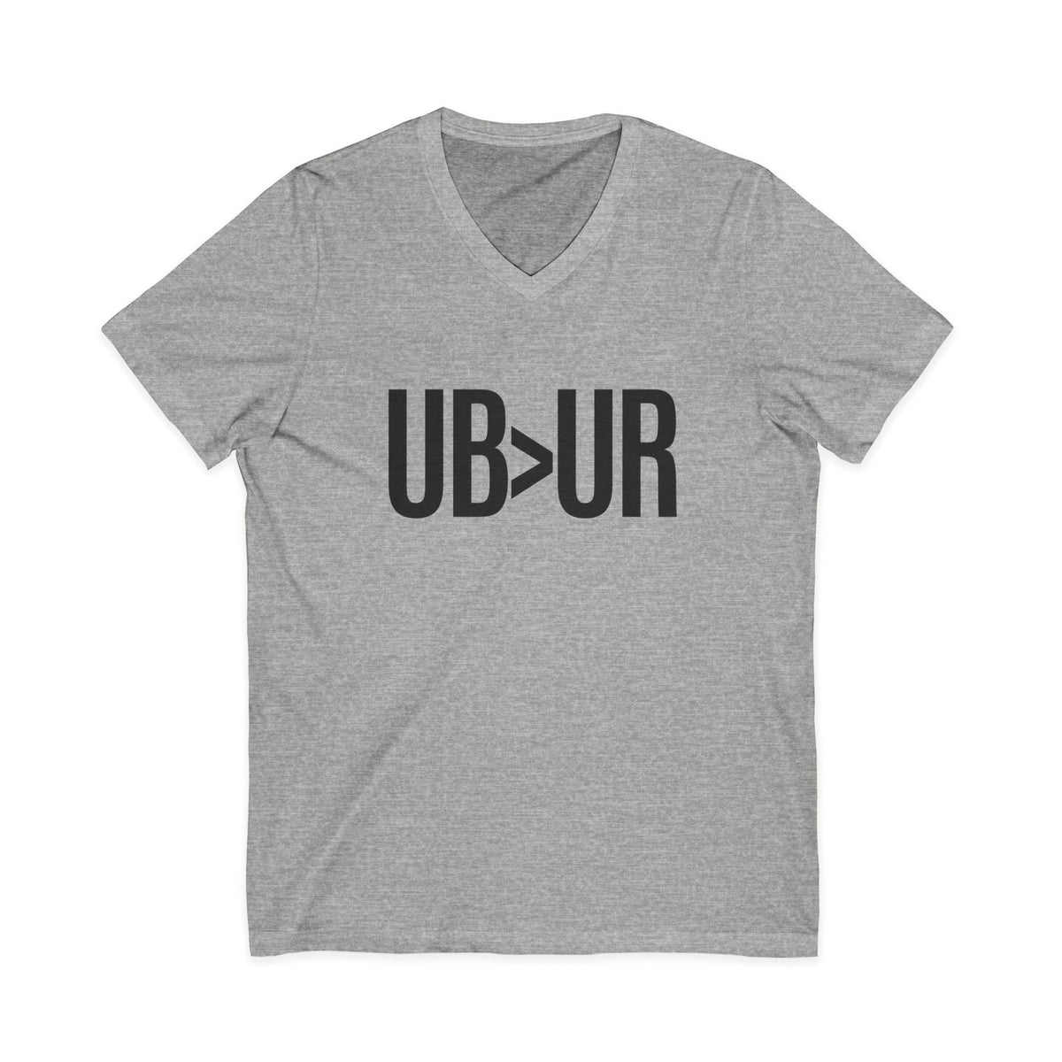 UB>UR- Unisex Jersey Short Sleeve V-Neck Tee