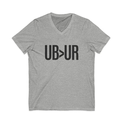 UB>UR- Unisex Jersey Short Sleeve V-Neck Tee