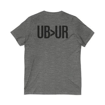 UB>UR- Unisex Jersey Short Sleeve V-Neck Tee