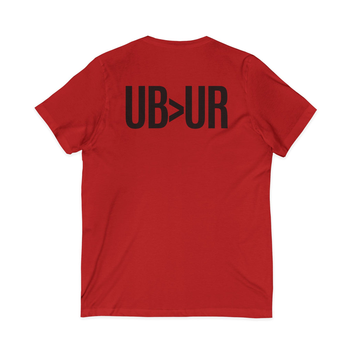 UB>UR- Unisex Jersey Short Sleeve V-Neck Tee