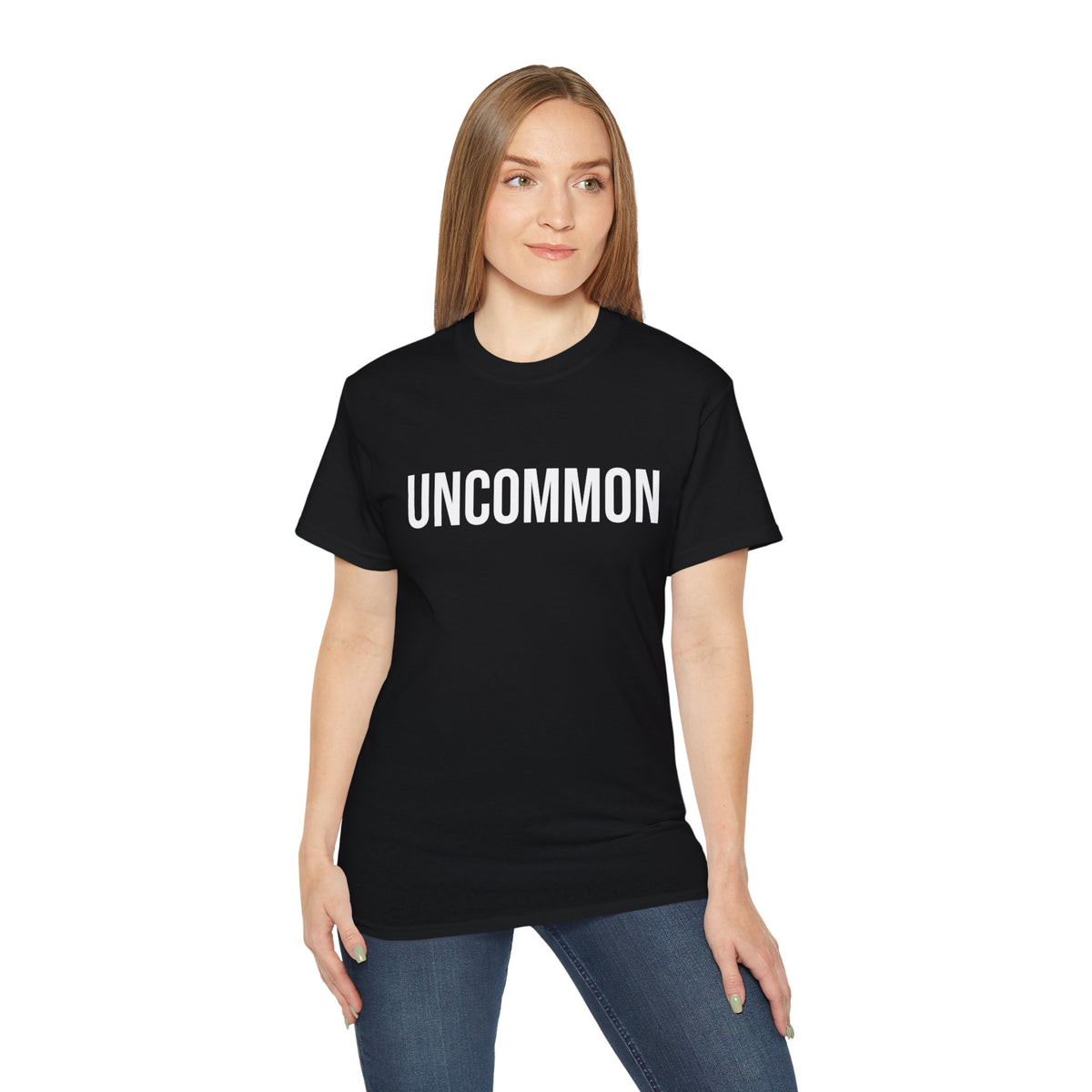 UNCOMMON Unisex Ultra Cotton T-shirt with UB>UR in the back.