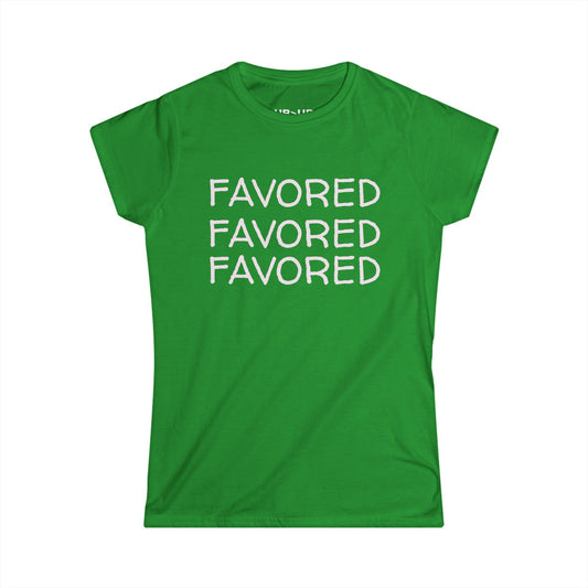 FAVORED- Women's Comfy crewneck T-Shirt-UB>UR in the back