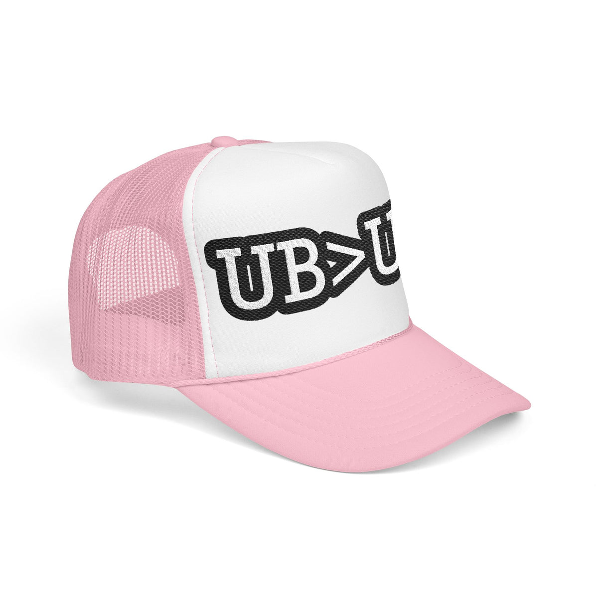 UB>UR Foam Trucker Hat — Vintage Patch Logo Mesh Cap