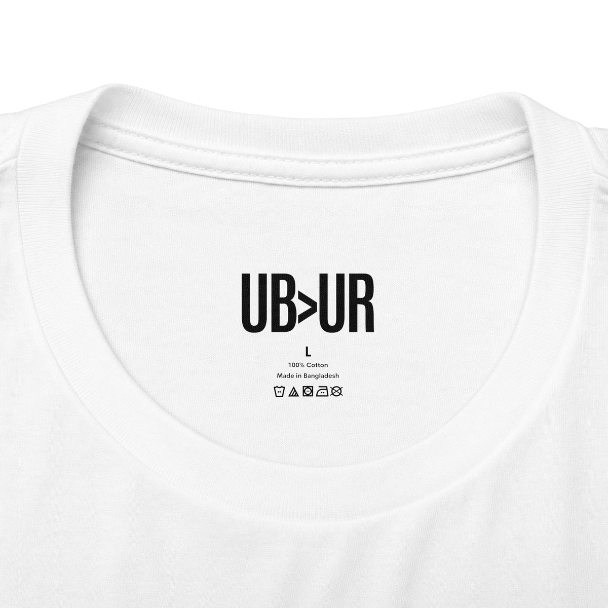 Evolving UNISEX T-shirt with UB>UR logo in the back