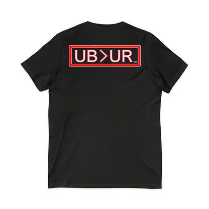 UB>UR- Unisex Jersey Short Sleeve V-Neck Tee