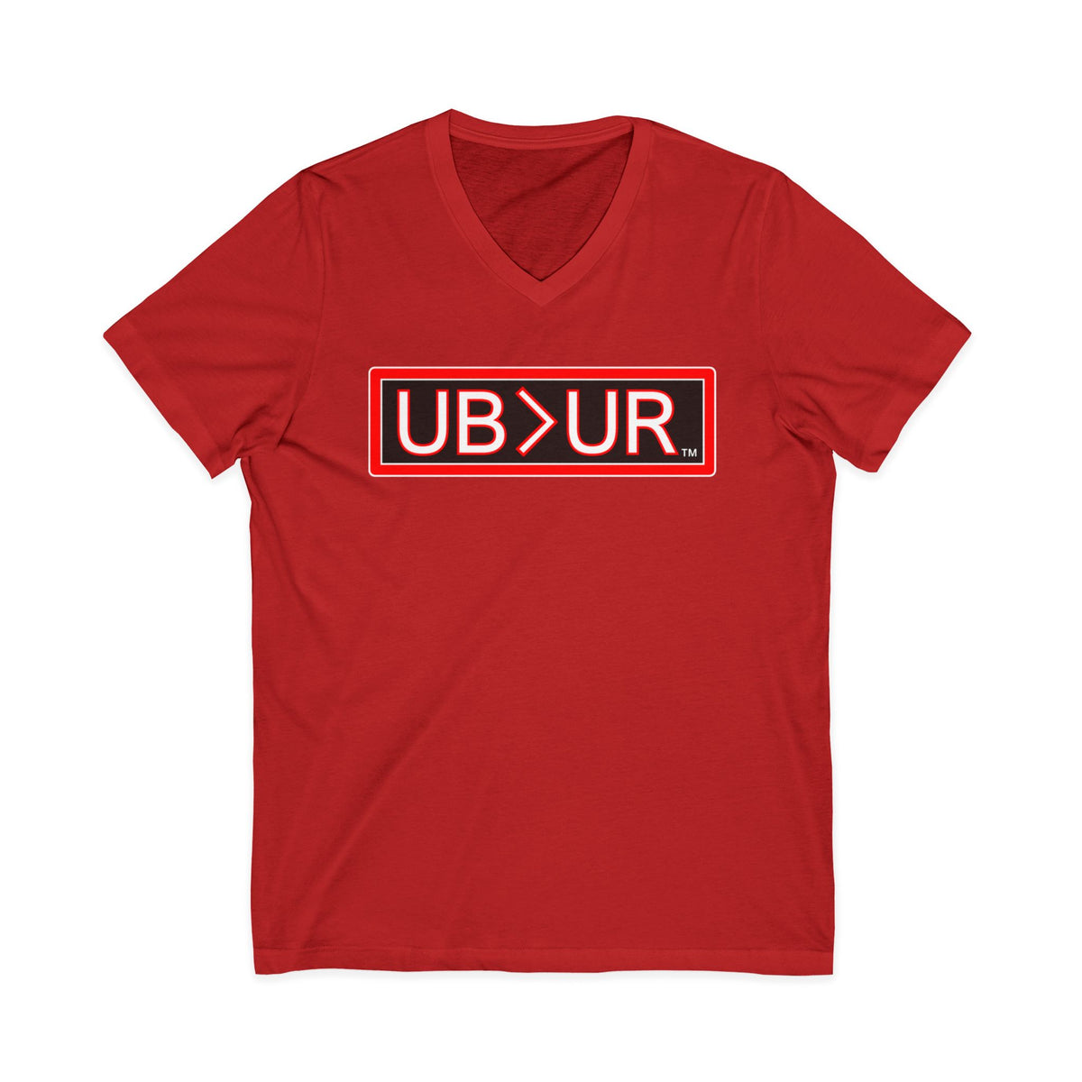 UB>UR- Unisex Jersey Short Sleeve V-Neck Tee