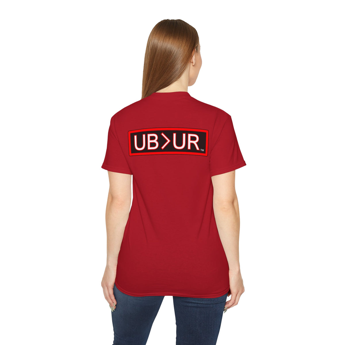 UNCOMMON Unisex Ultra Cotton T-shirt with UB>UR in the back.