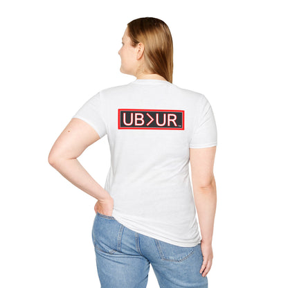 CHOSEN Softstyle T-Shirt with UB>UR logo in the back.
