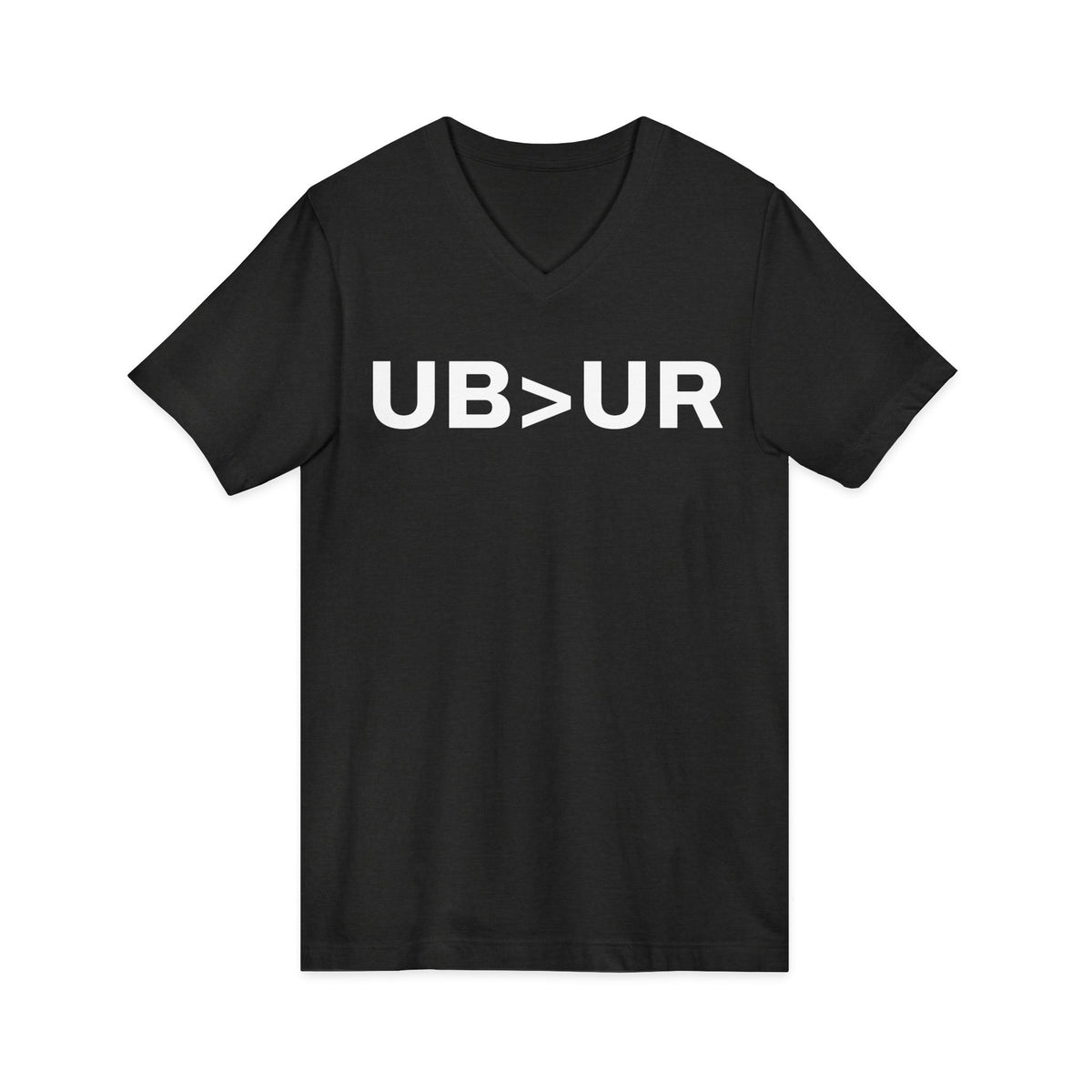 UB>UR-Unisex Jersey Short Sleeve V-Neck Tee