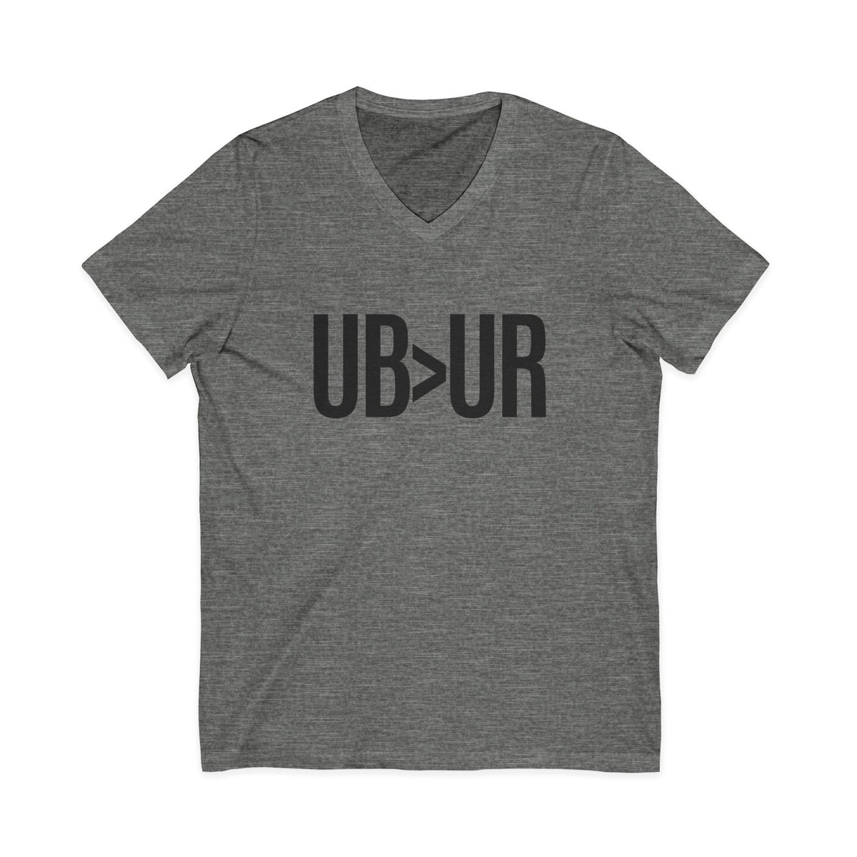 UB>UR- Unisex Jersey Short Sleeve V-Neck Tee