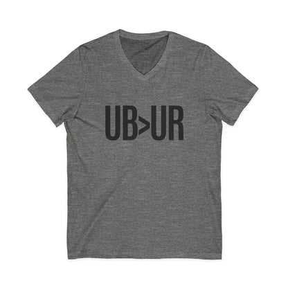 UB>UR- Unisex Jersey Short Sleeve V-Neck Tee
