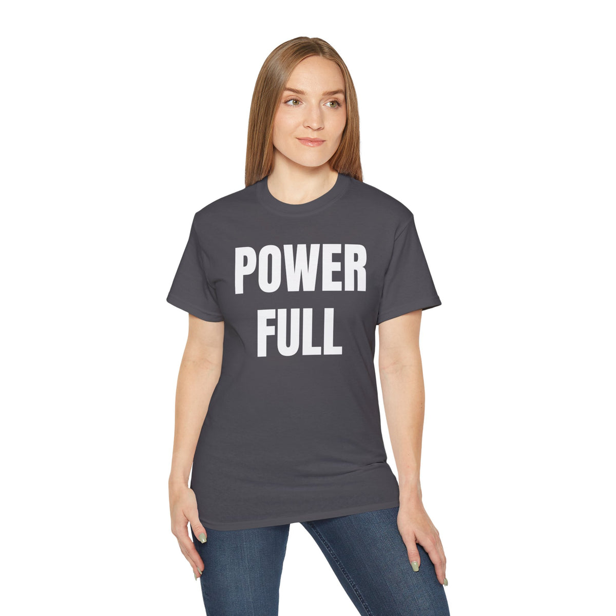 POWERFUL Unisex Ultra Cotton T-shirt with UB>UR in the back.