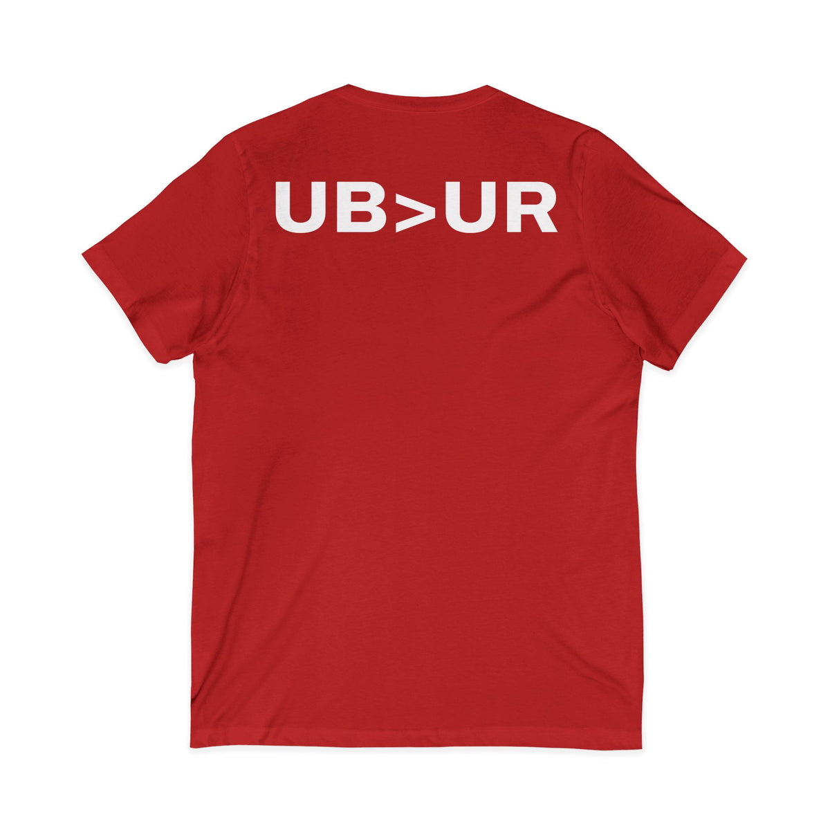 UB>UR-Unisex Jersey Short Sleeve V-Neck Tee