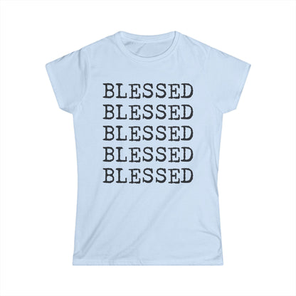 Women's BLESSED Softstyle Tee with UB>UR in the back