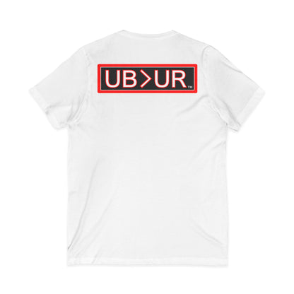UB>UR- Unisex Jersey Short Sleeve V-Neck Tee