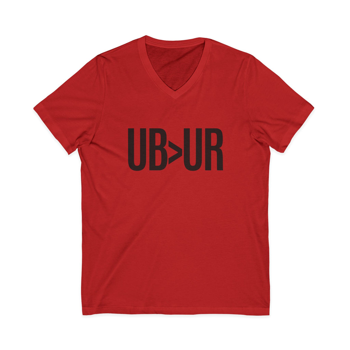 UB>UR- Unisex Jersey Short Sleeve V-Neck Tee