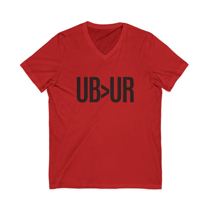 UB>UR- Unisex Jersey Short Sleeve V-Neck Tee