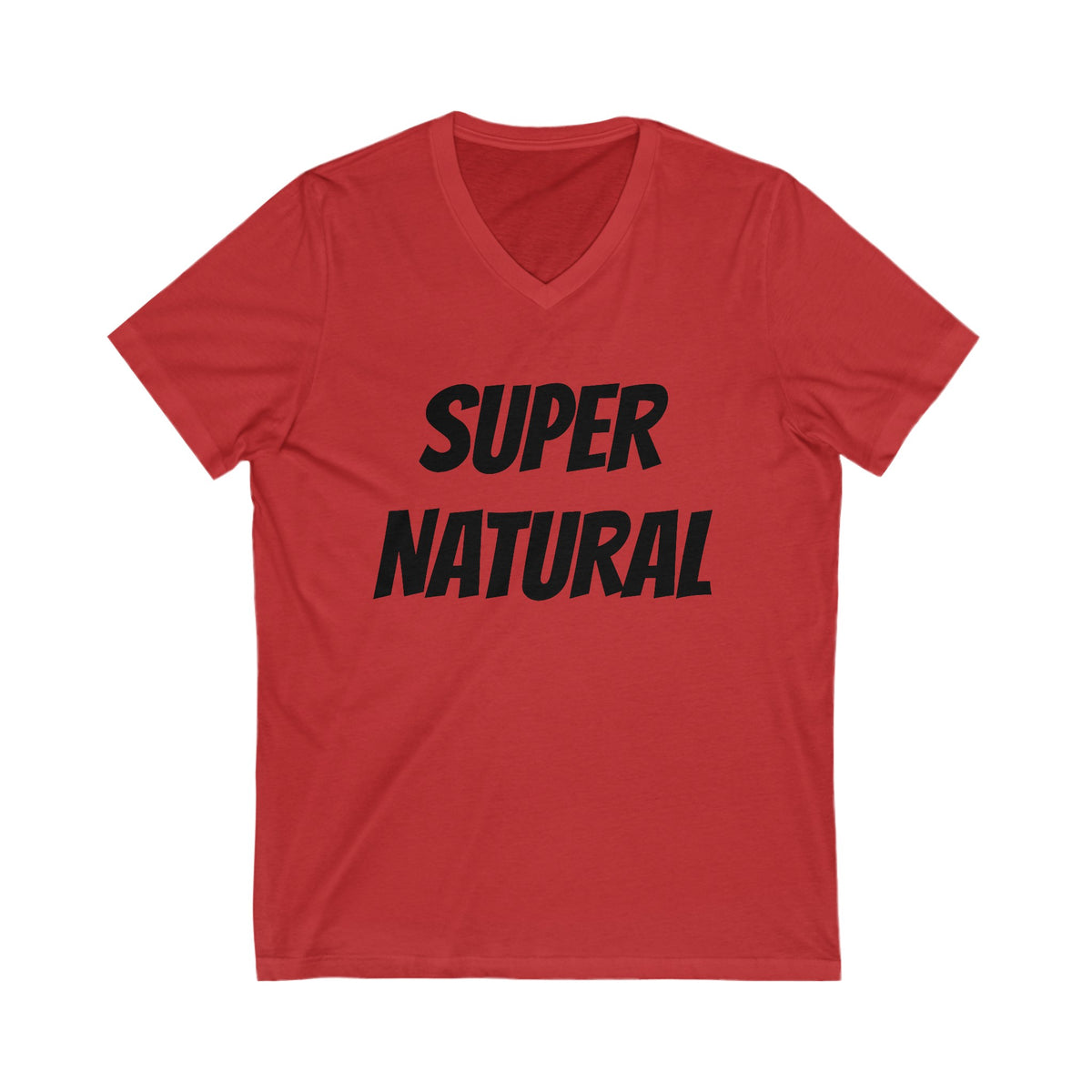 SUPERNATURAL-Unisex Jersey Short Sleeve V-Neck Tee