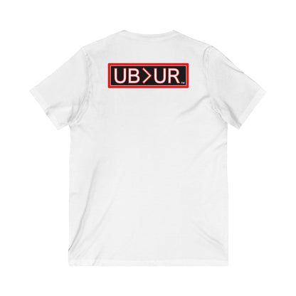 Unstoppable V-Neck-Unisex Jersey Short Sleeve Tee