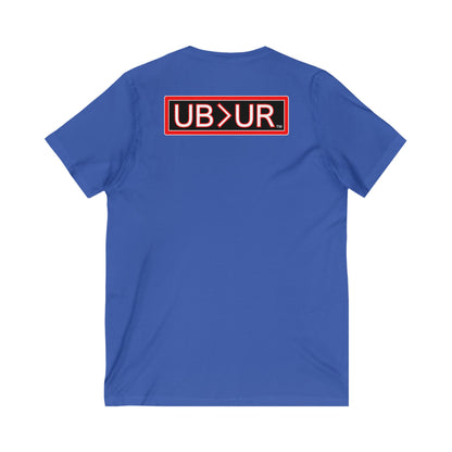 Unstoppable V-Neck-Unisex Jersey Short Sleeve Tee