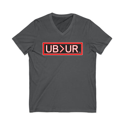 UB>UR- Unisex Jersey Short Sleeve V-Neck Tee