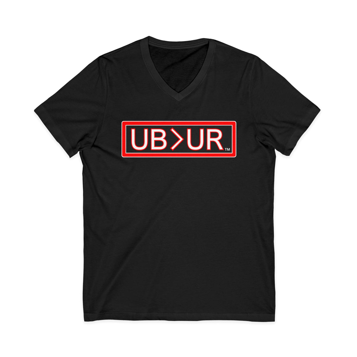 UB>UR- Unisex Jersey Short Sleeve V-Neck Tee