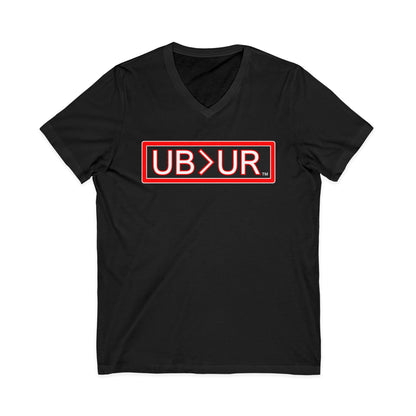 UB>UR- Unisex Jersey Short Sleeve V-Neck Tee