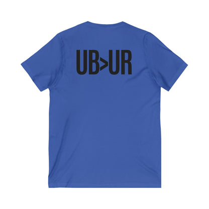 SUPERNATURAL-Unisex Jersey Short Sleeve V-Neck Tee