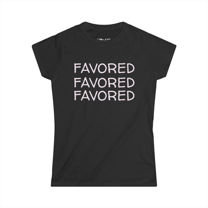 FAVORED- Women's Comfy crewneck T-Shirt-UB>UR in the back