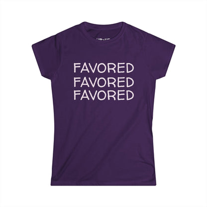 FAVORED- Women's Comfy crewneck T-Shirt-UB>UR in the back