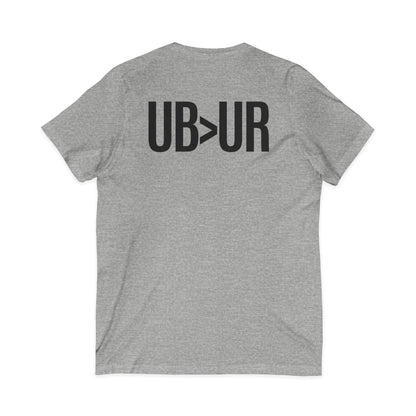UB>UR- Unisex Jersey Short Sleeve V-Neck Tee