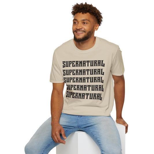 SUPERNATURAL-Unisex Softstyle T-Shirt-UB>UR on the back