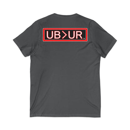 UB>UR- Unisex Jersey Short Sleeve V-Neck Tee