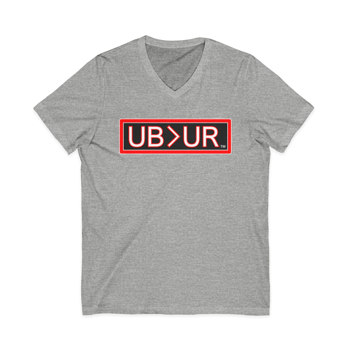 UB>UR- Unisex Jersey Short Sleeve V-Neck Tee