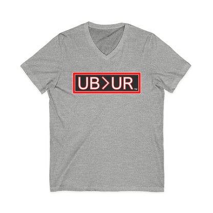 UB>UR- Unisex Jersey Short Sleeve V-Neck Tee