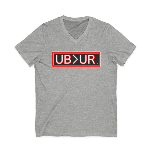 UB>UR- Unisex Jersey Short Sleeve V-Neck Tee