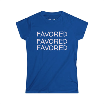 FAVORED- Women's Comfy crewneck T-Shirt-UB>UR in the back