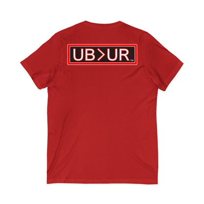 UB>UR- Unisex Jersey Short Sleeve V-Neck Tee